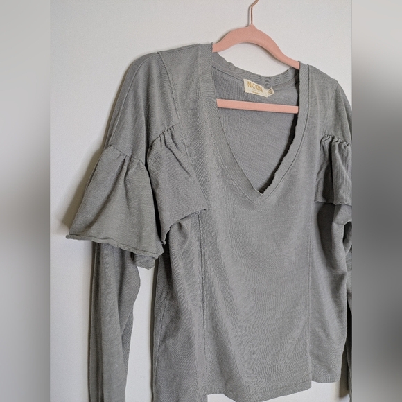 Nation LTD Gray Long Sleeve Top - Picture 2 of 12